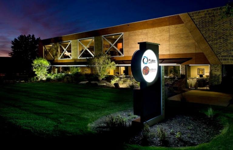 Nightview of Building - Sign View - modified
